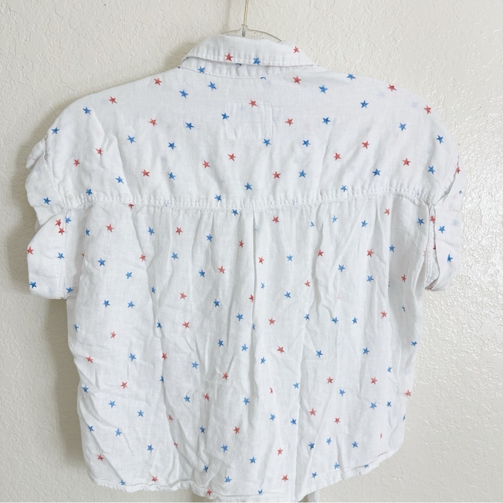 Rails Amelie Tie Front Shirt white size M - Picture 9 of 12